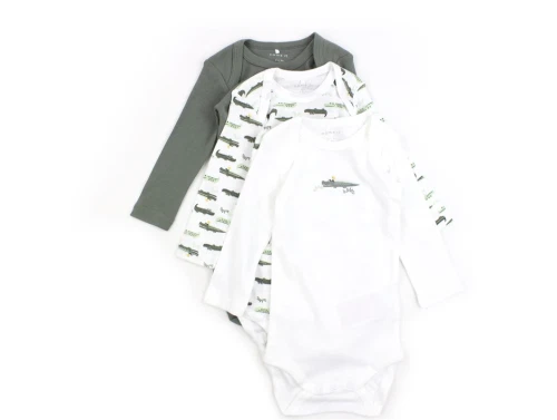 Name It agave green body krokodiller (3-pak)